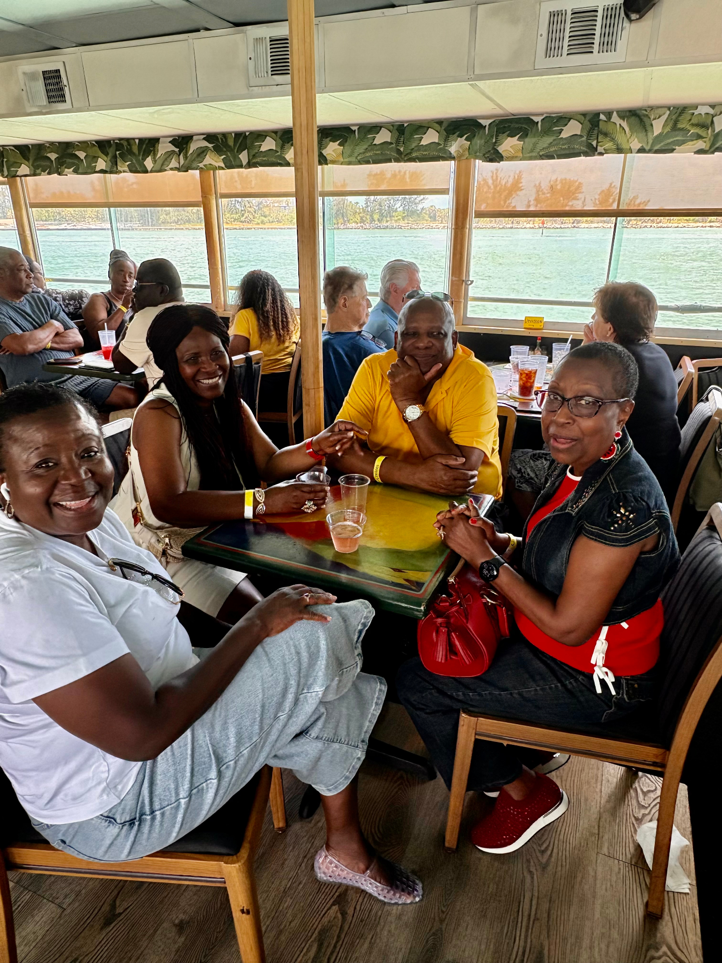 Members seated on the Calypso Queen