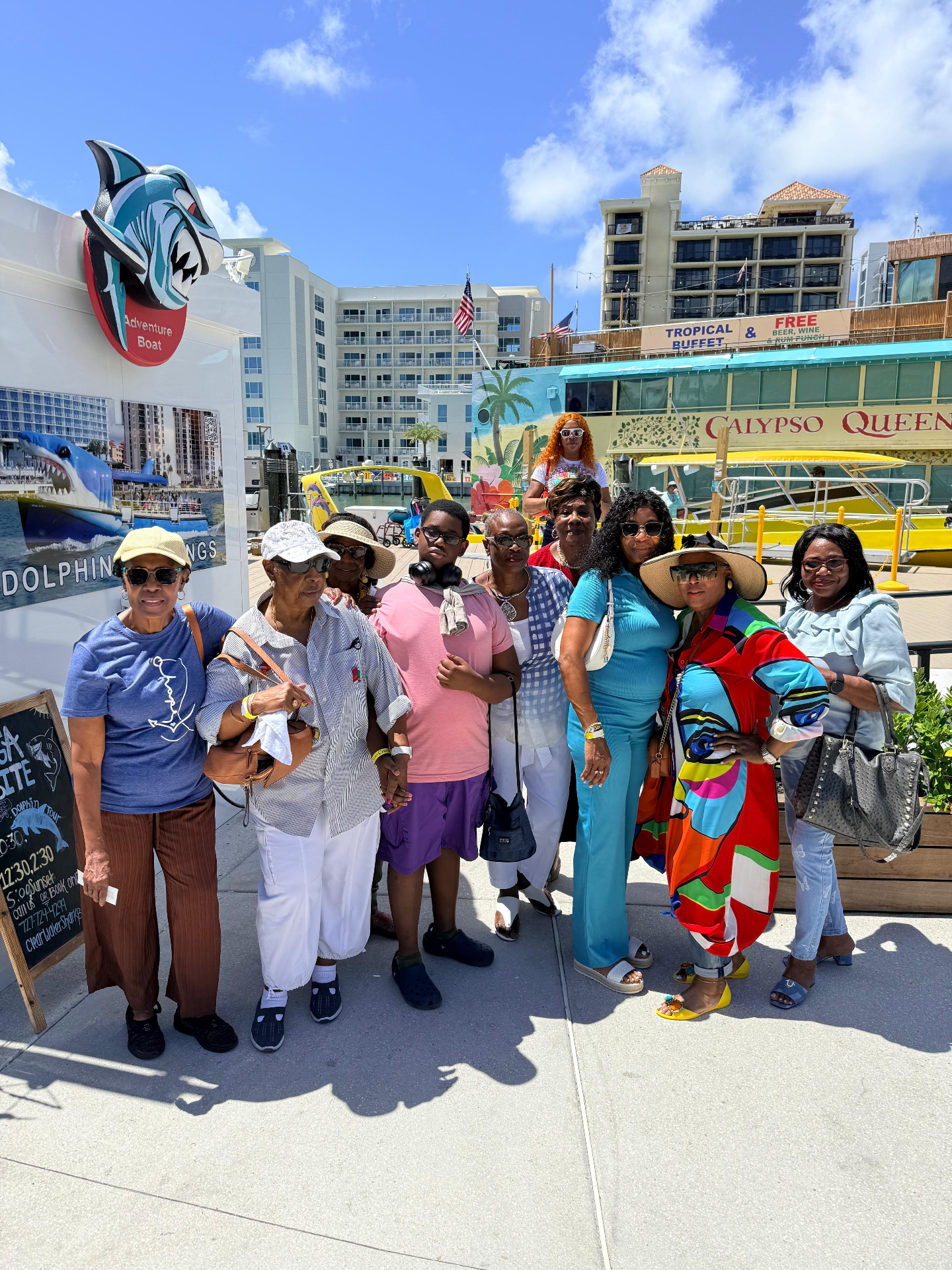 Club members at Clearwater marina